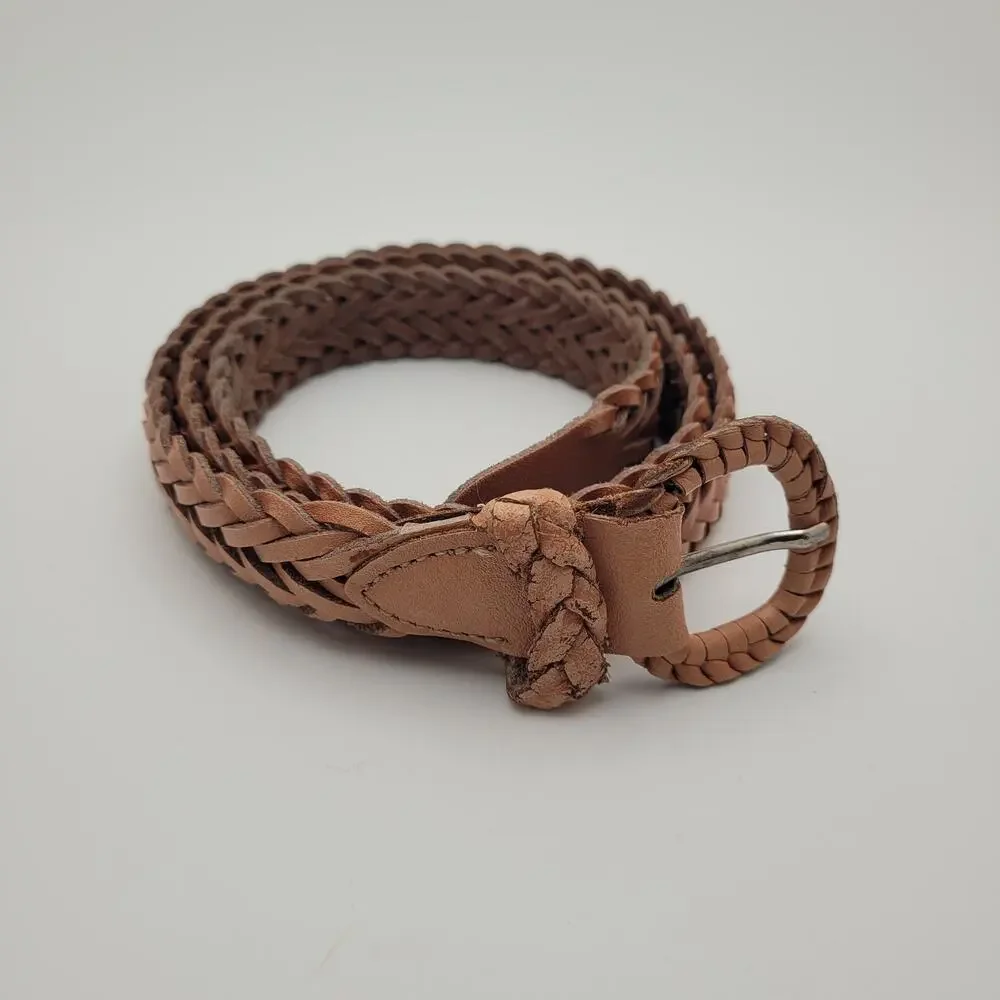 Mixed Belt Lot Braided Leather Canvas Western Boho Vintage Distressed Accessorie - Picture 9 of 13